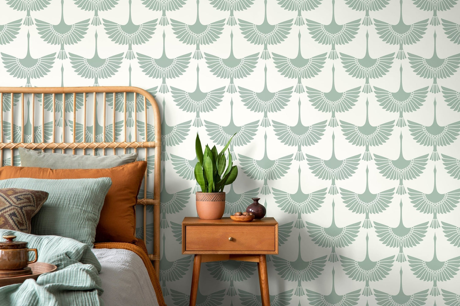 Elegant Avian Display Wallpaper - D259 - WallTrend