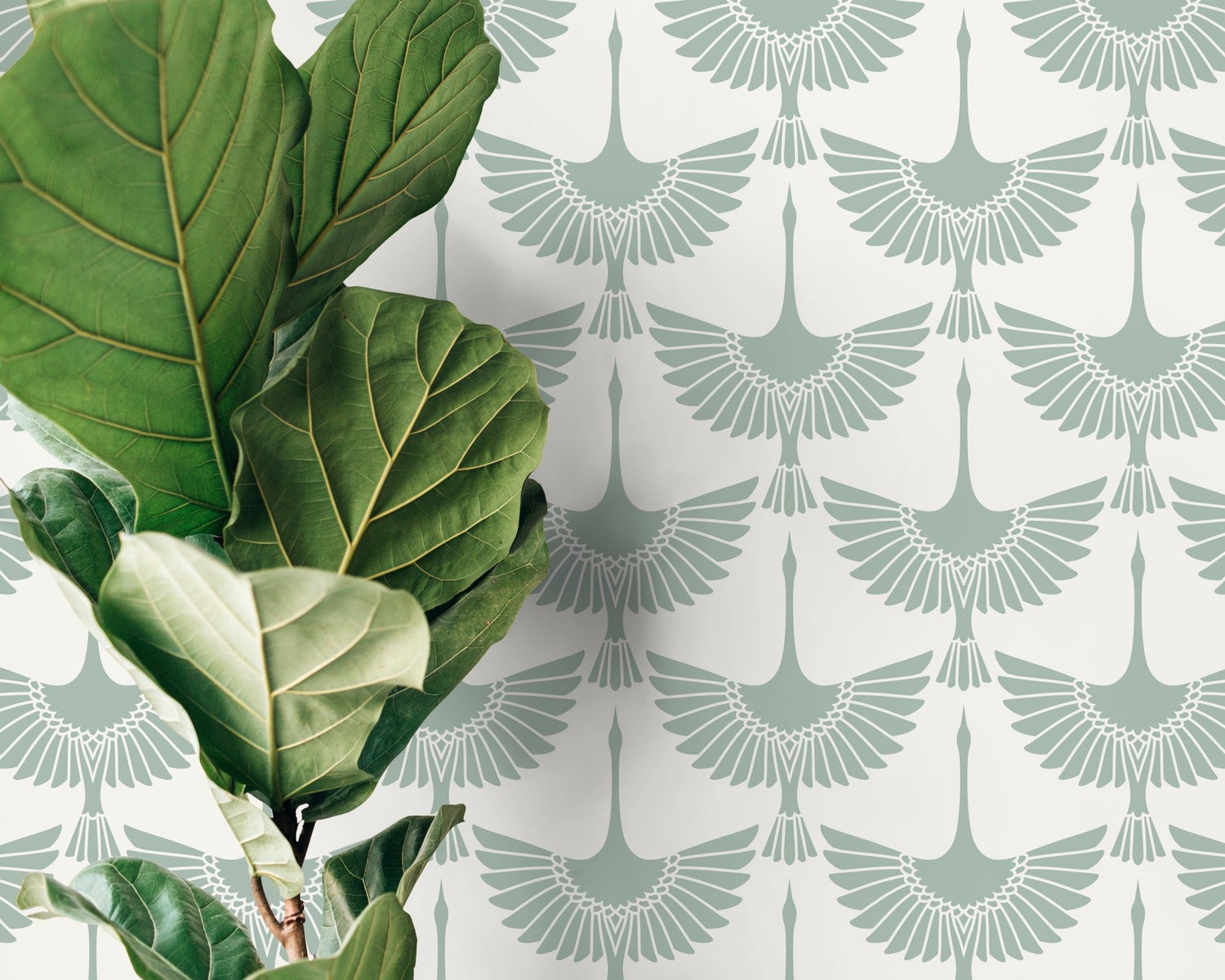 Elegant Avian Display Wallpaper - D259 - WallTrend