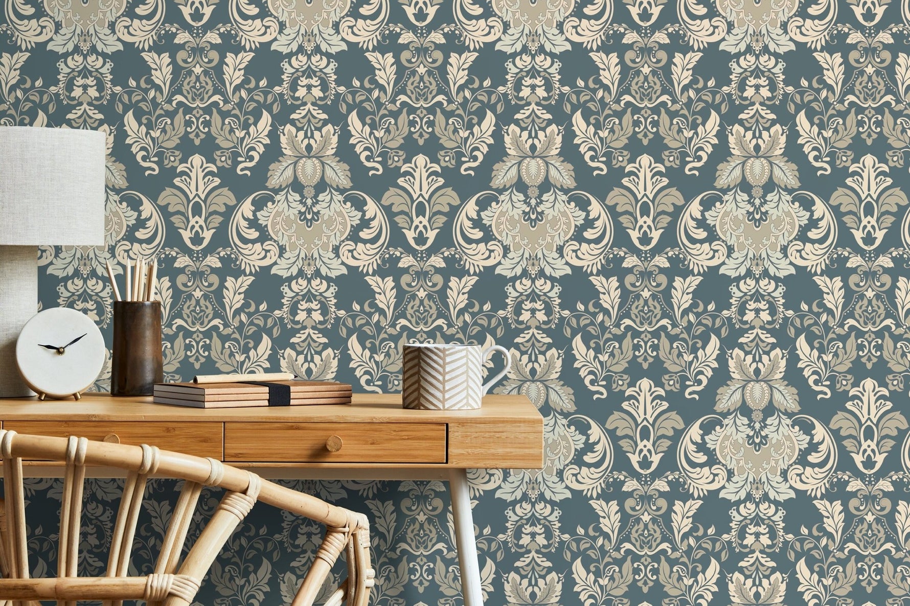 Elegant Baroque Wallpaper - D094 - WallTrend