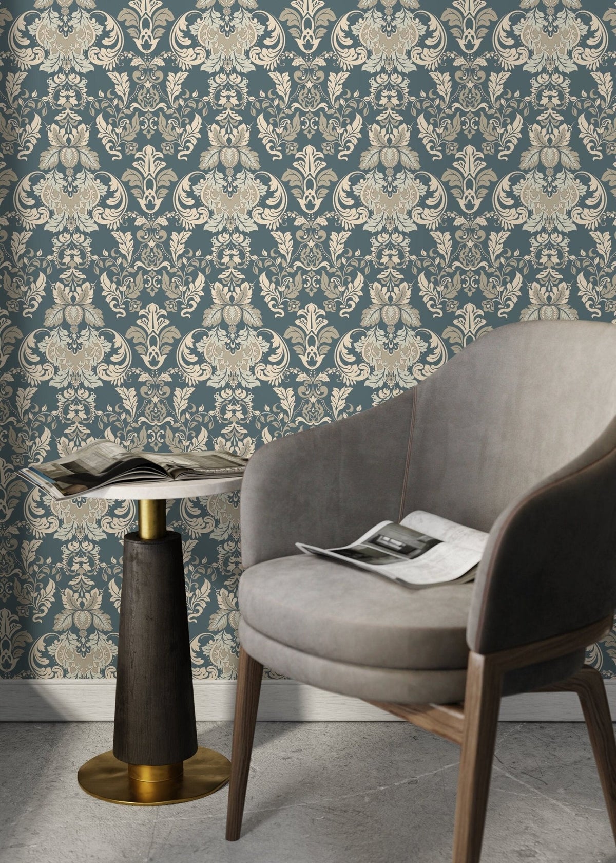 Elegant Baroque Wallpaper - D094 - WallTrend