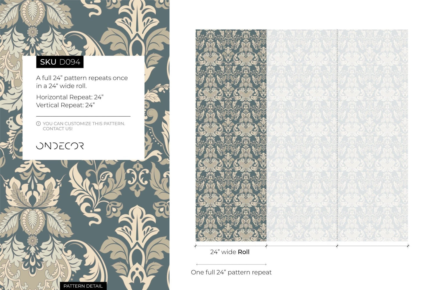 Elegant Baroque Wallpaper - D094 - WallTrend