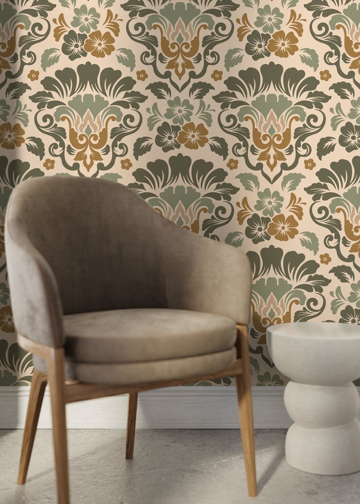 Elegant Baroque Wallpaper - D215 - WallTrend