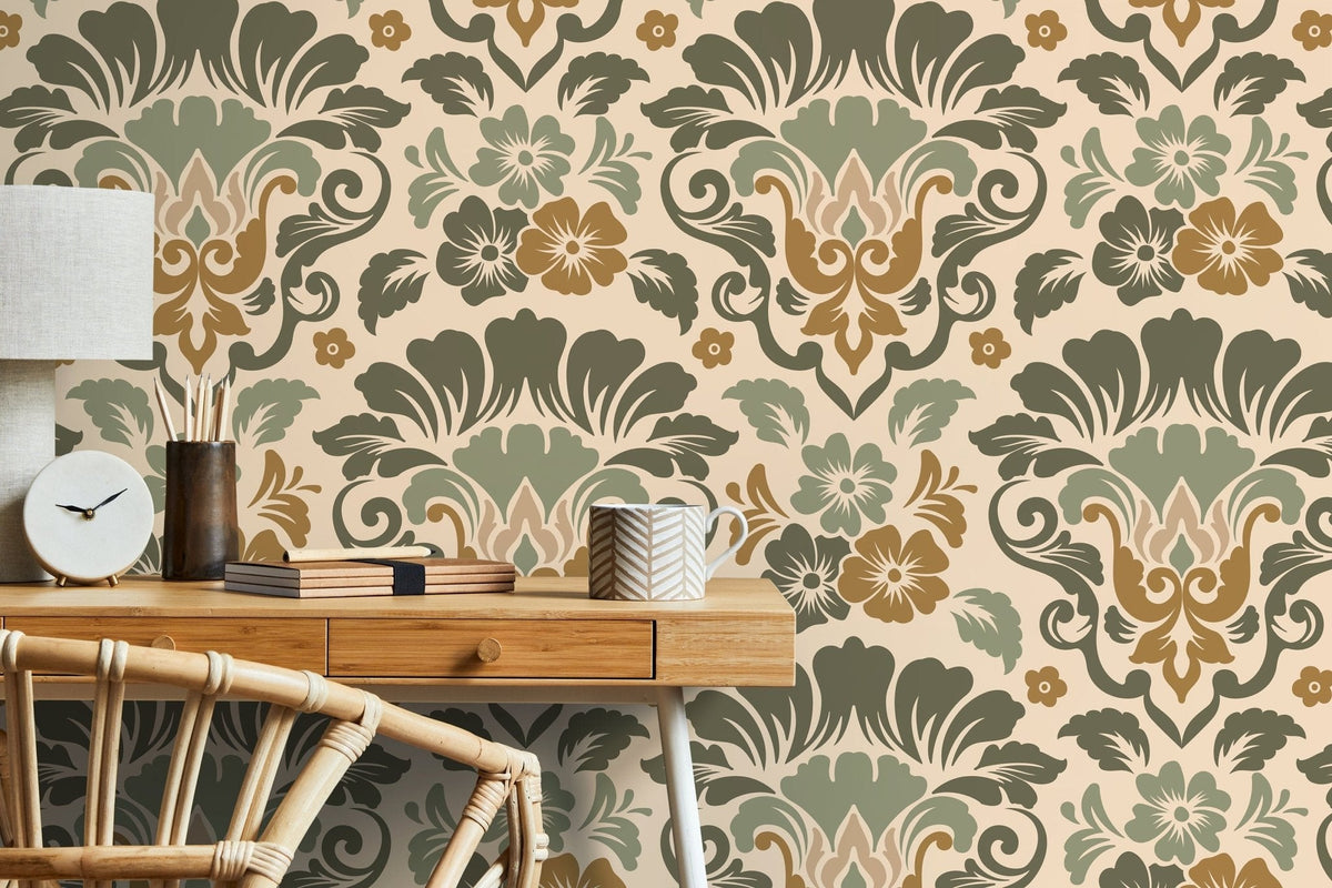 Elegant Baroque Wallpaper - D215 - WallTrend