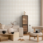 Elegant Beige Star Pattern Wallpaper - C739 - WallTrend