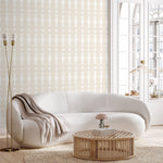 Elegant Beige Star Pattern Wallpaper - C739 - WallTrend