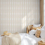 Elegant Beige Star Pattern Wallpaper - C739 - WallTrend