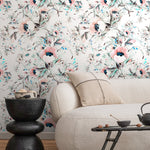 Elegant Blooming Watercolor Wallpaper - A015 - WallTrend