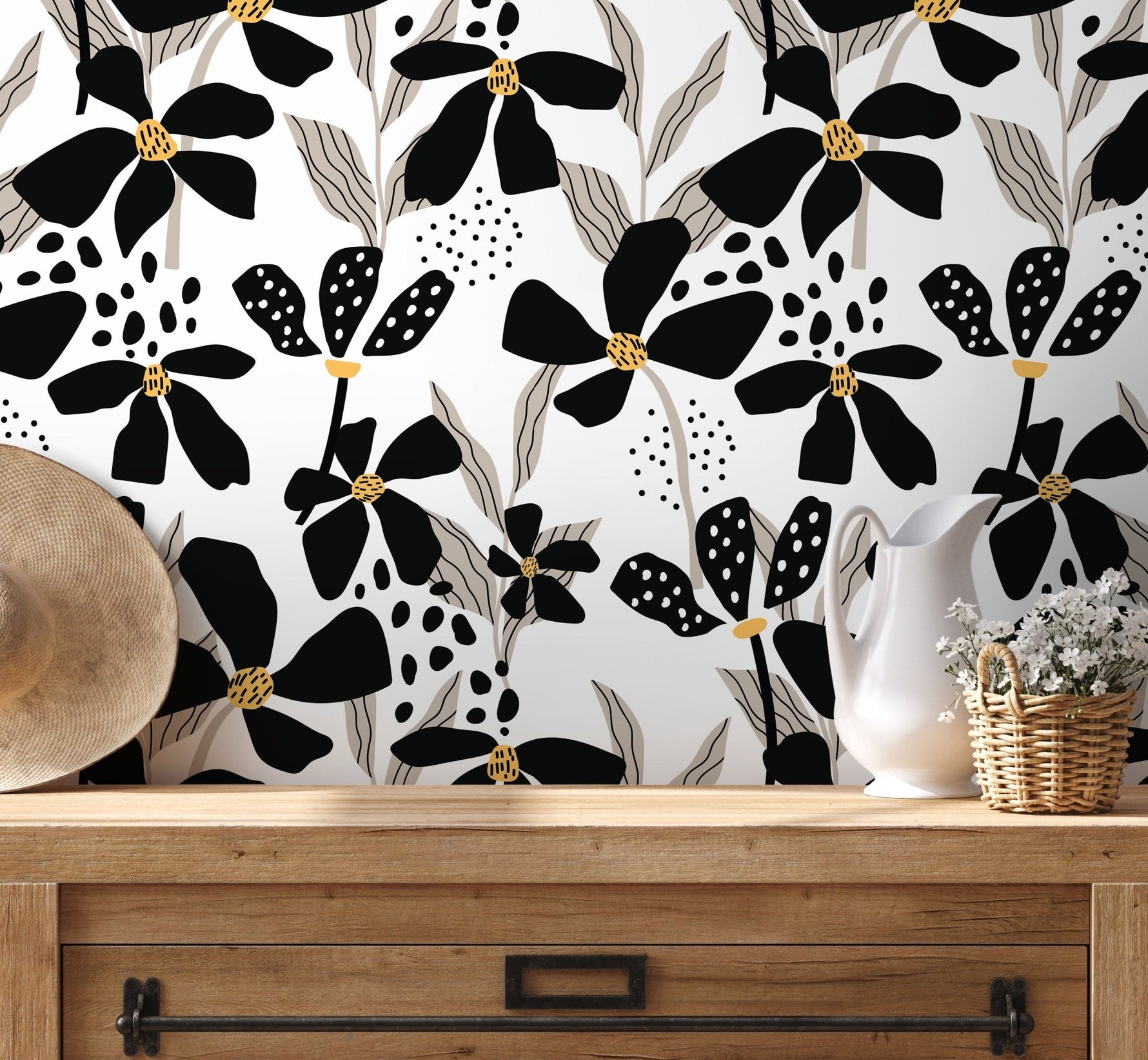 Elegant Blooms Wallpaper - D373 - WallTrend