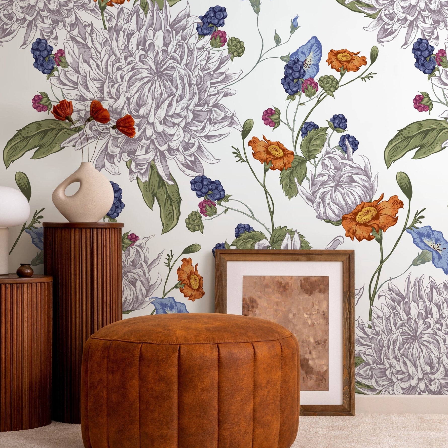 Elegant Blossoms Wallpaper - A628 - WallTrend