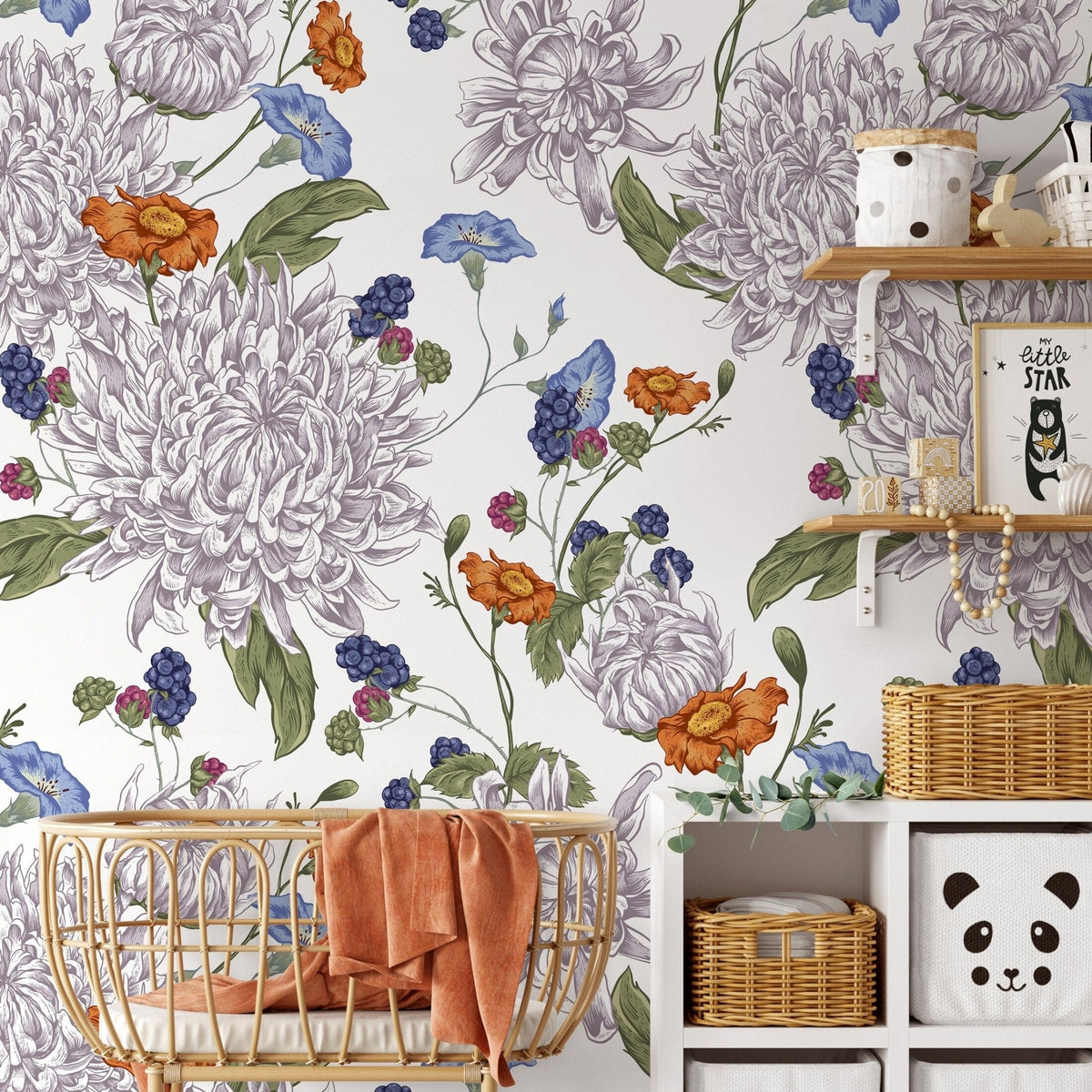 Elegant Blossoms Wallpaper - A628 - WallTrend