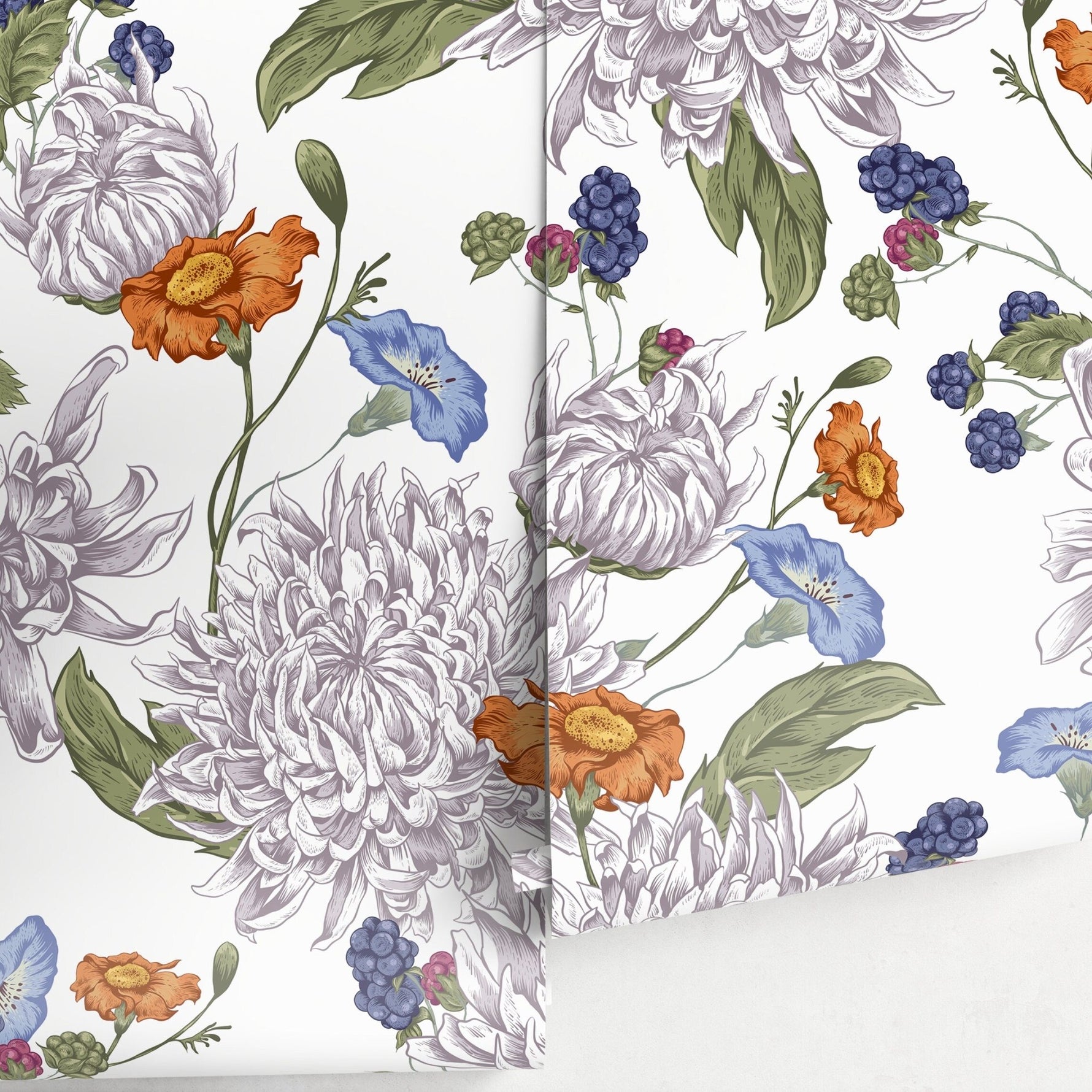 Elegant Blossoms Wallpaper - A628 - WallTrend