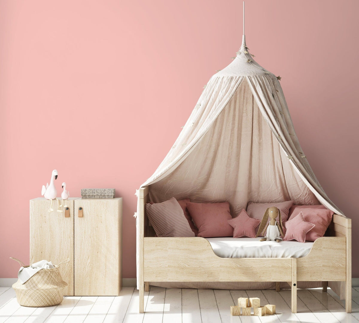 Elegant Blush Pink Wallpaper - D450 - WallTrend