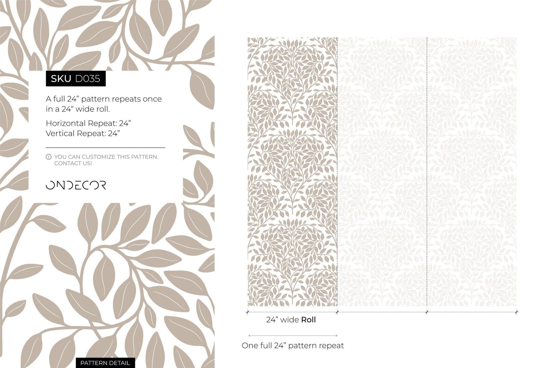 Elegant Botanical Flourish Wallpaper - D035 - WallTrend