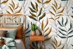 Elegant Botanical Illustration Wallpaper - D253 - WallTrend