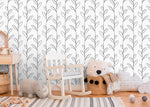 Elegant Botanical Lines Wallpaper - C644 - WallTrend