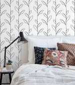 Elegant Botanical Lines Wallpaper - C644 - WallTrend