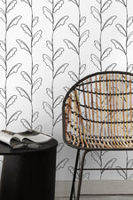 Elegant Botanical Lines Wallpaper - C644 - WallTrend