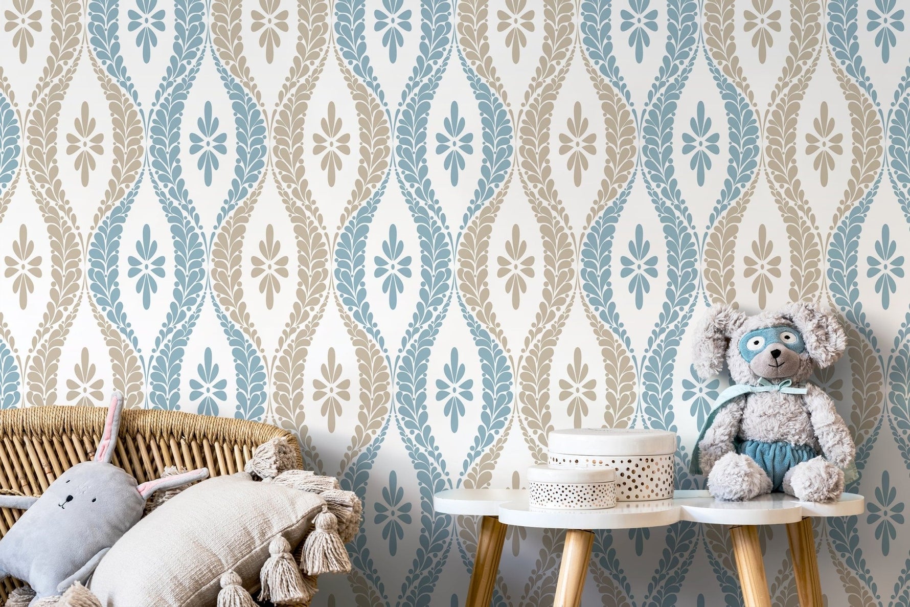 Elegant Botanical Medley Wallpaper - D172 - WallTrend