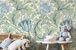 Elegant Botanical Motif Wallpaper - D515 - WallTrend