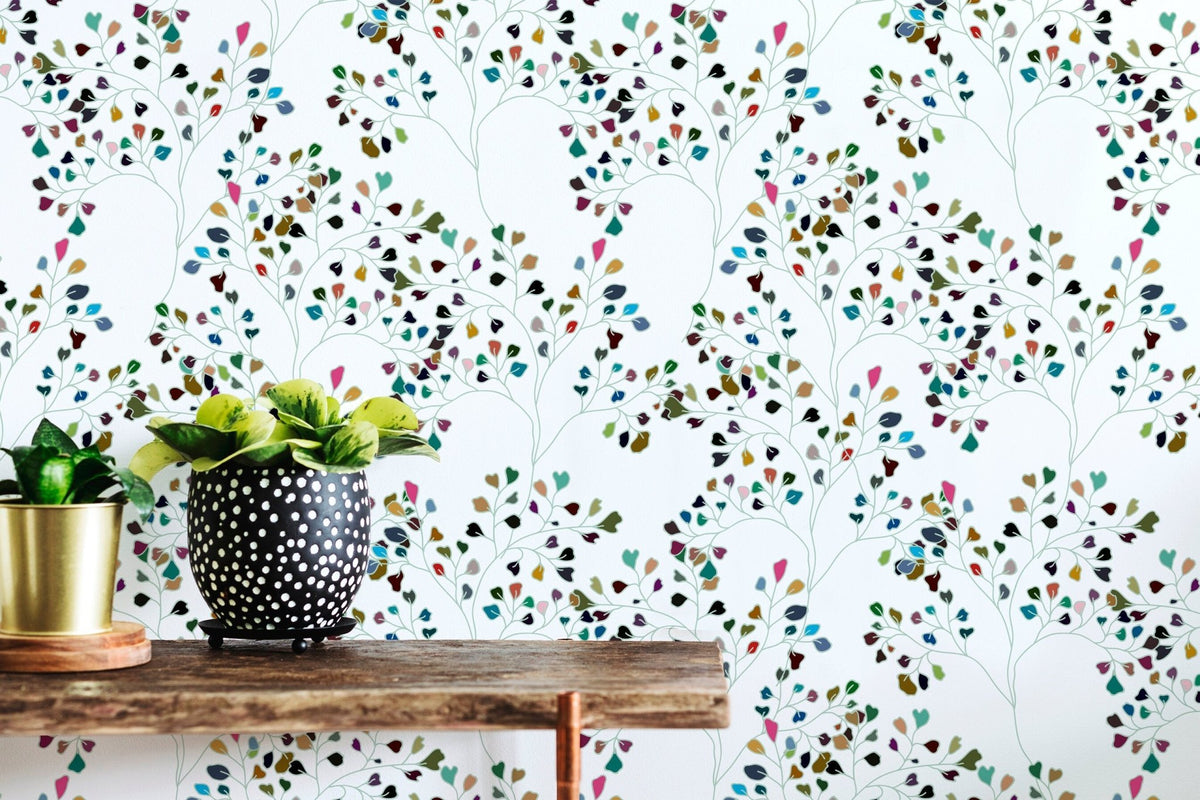 Elegant Botanical Patterns Wallpaper - B276 - WallTrend