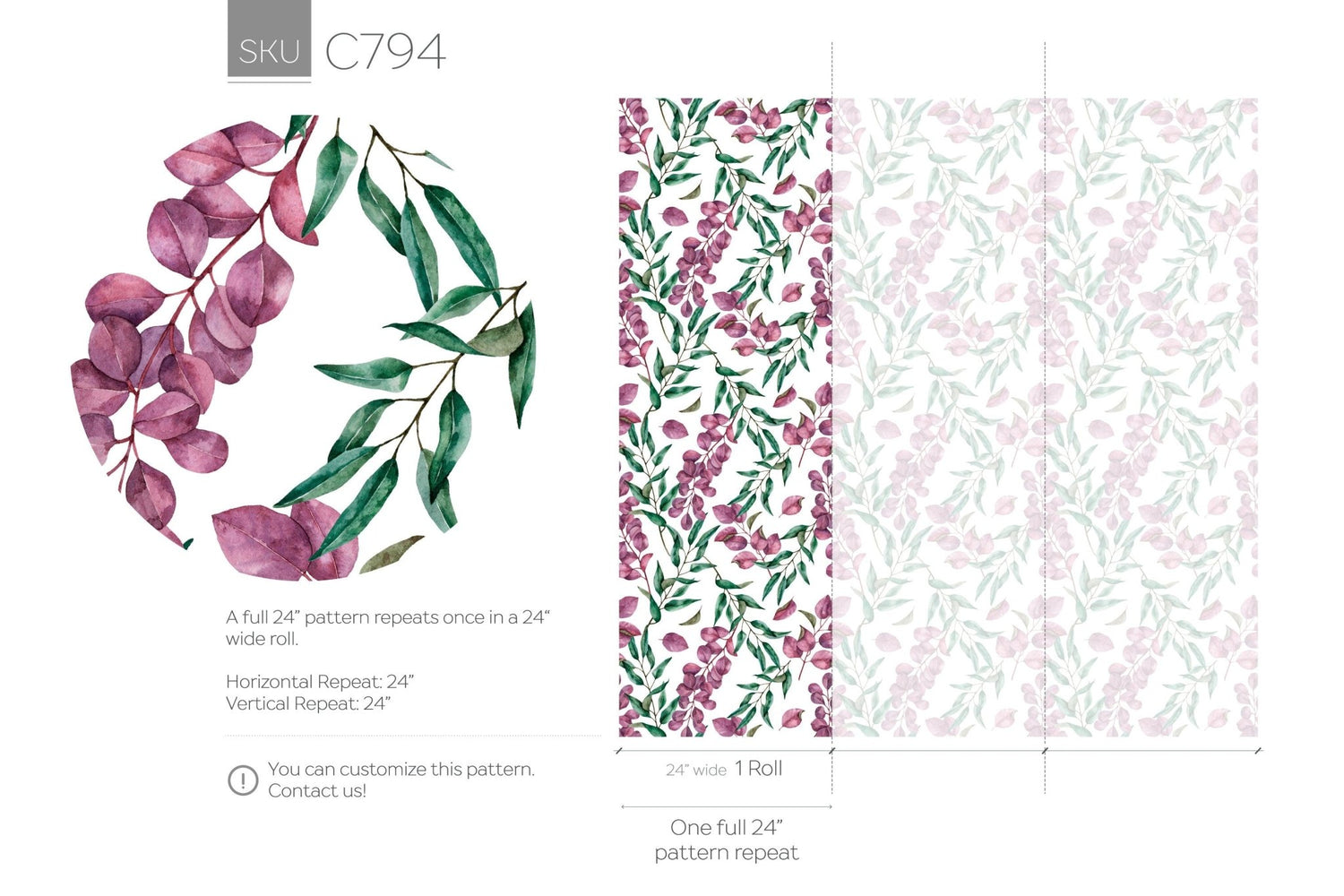 Elegant Botanicals Wallpaper - C794 - WallTrend