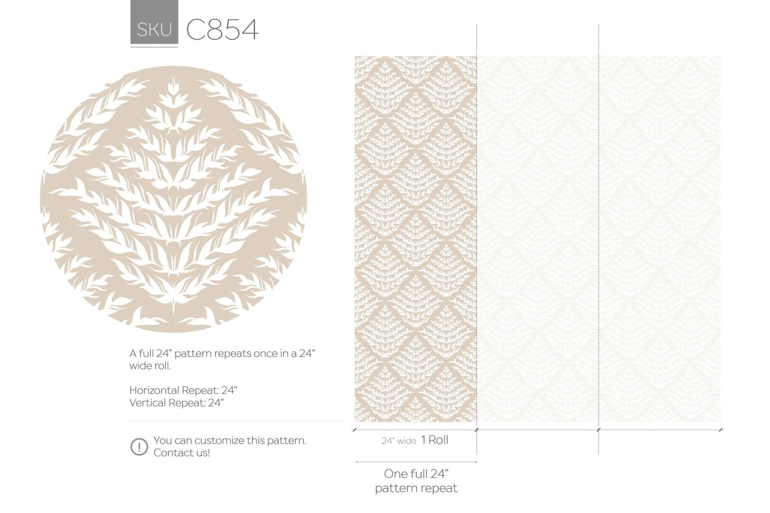 Elegant Botanicals Wallpaper - C854 - WallTrend