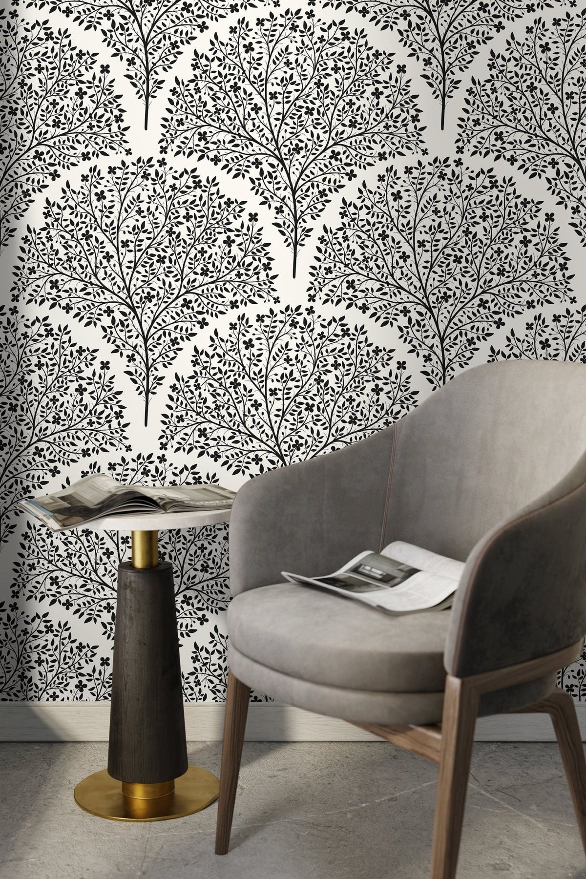 Elegant Botanicals Wallpaper - SKU C813 - WallTrend