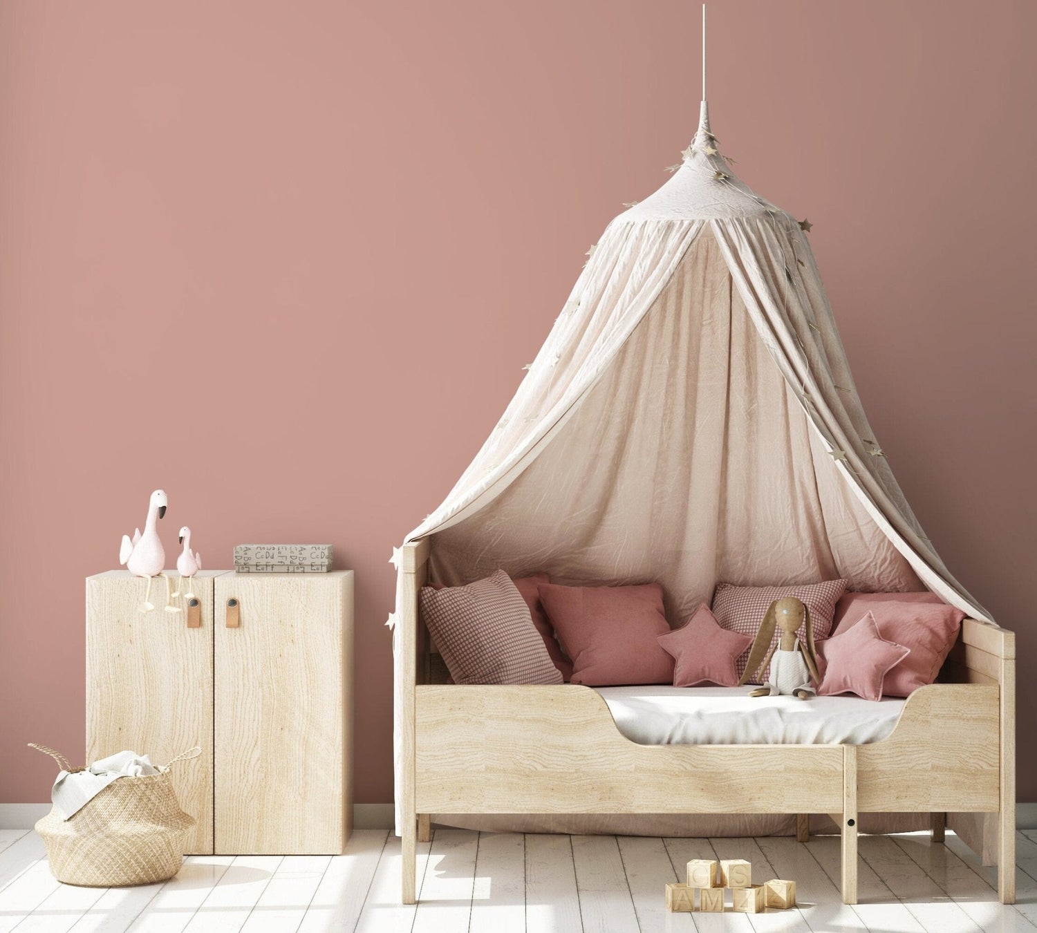 Elegant Coral Solid Color Wallpaper - D453 - WallTrend