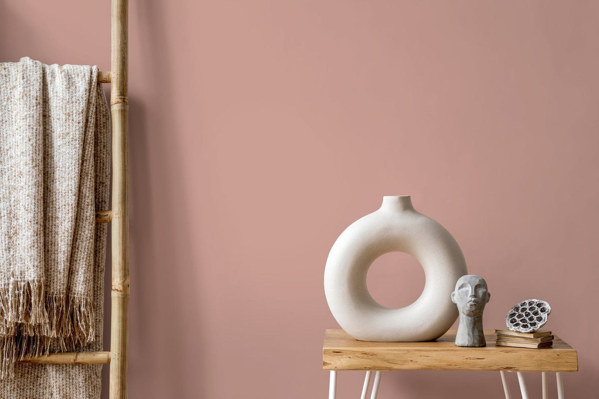 Elegant Coral Solid Color Wallpaper - D453 - WallTrend