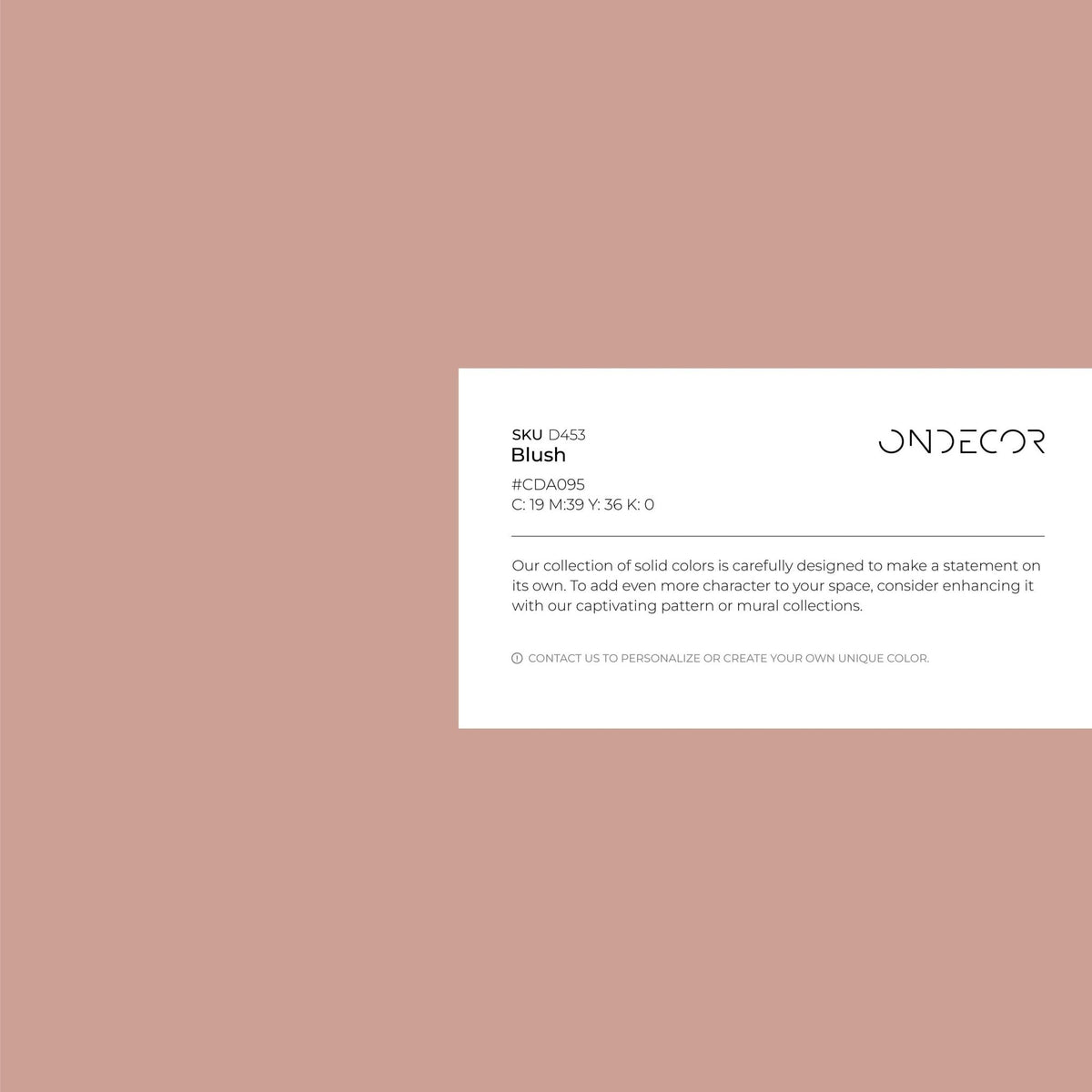 Elegant Coral Solid Color Wallpaper - D453 - WallTrend