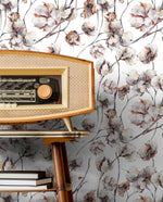 Elegant Cotton Bolls Wallpaper - B614 - WallTrend
