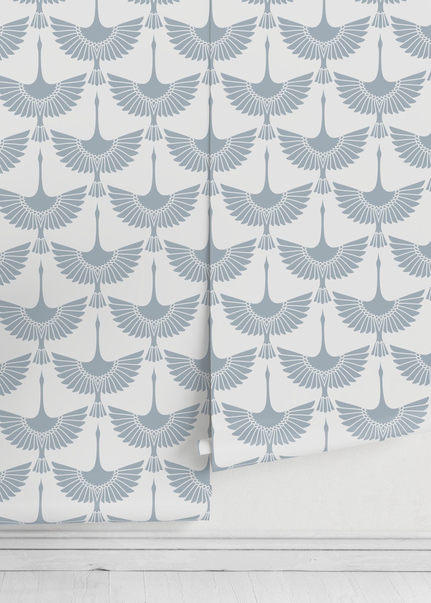 Elegant Cranes Wallpaper - D260 - WallTrend