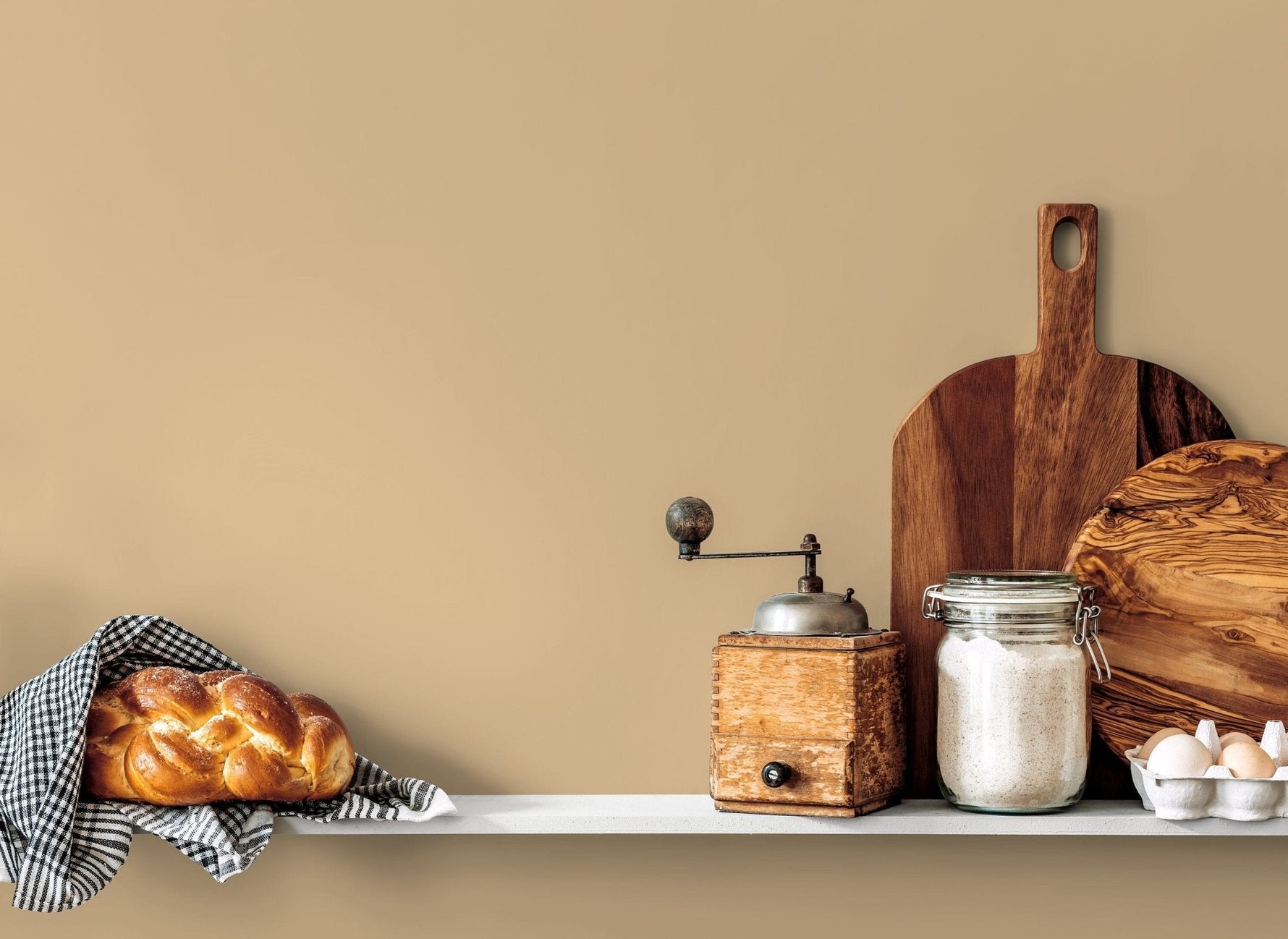 Elegant Cream Texture Wallpaper - D415 - WallTrend