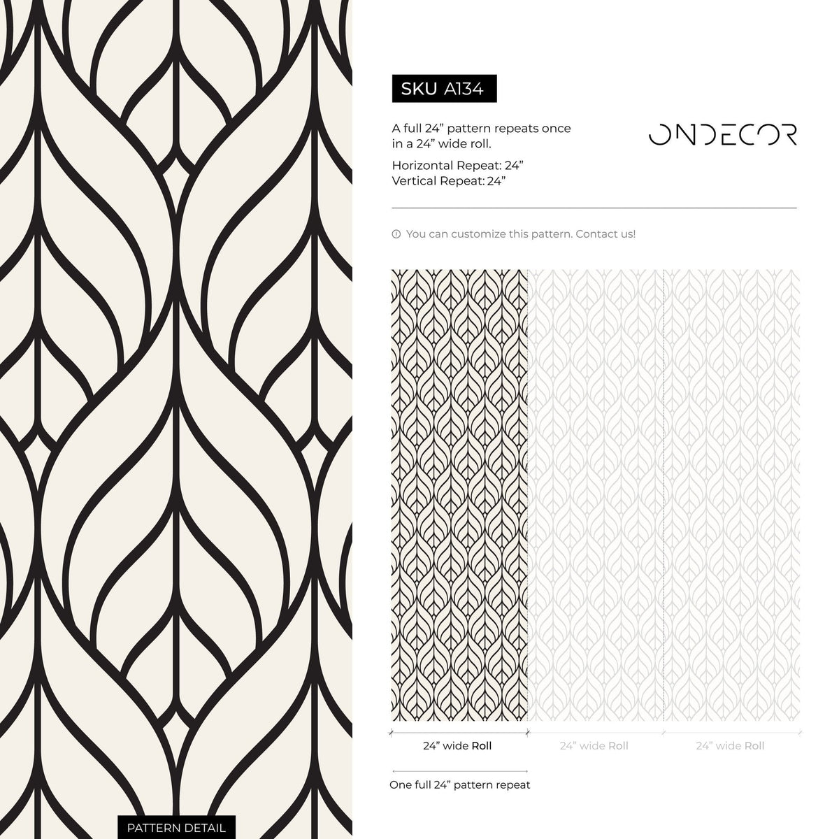 Elegant Curves Wallpaper - A134 - WallTrend