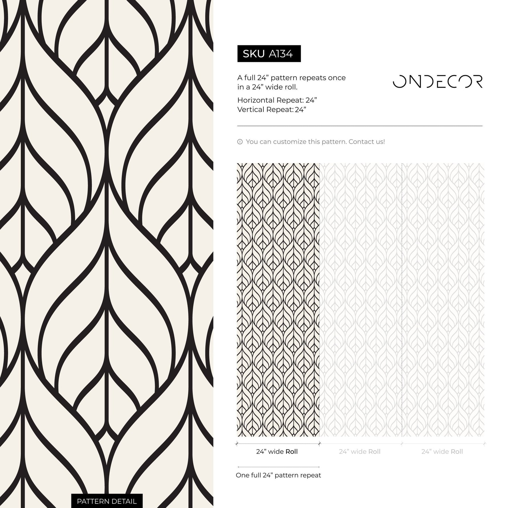 Elegant Curves Wallpaper - A134 - WallTrend