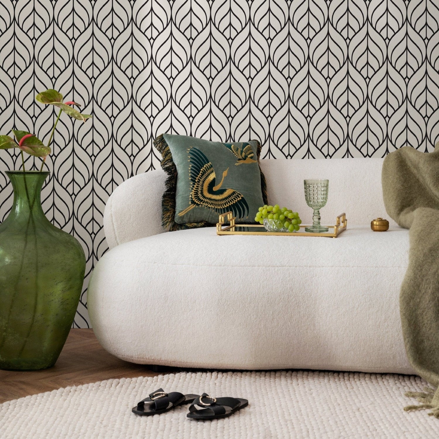 Elegant Curves Wallpaper - A134 - WallTrend