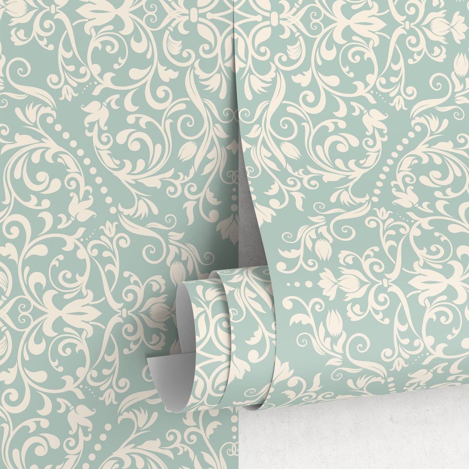 Elegant Damask Pattern Wallpaper - B670 - WallTrend