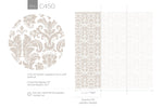 Elegant Damask Pattern Wallpaper - C450 - WallTrend