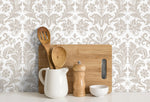 Elegant Damask Pattern Wallpaper - C450 - WallTrend