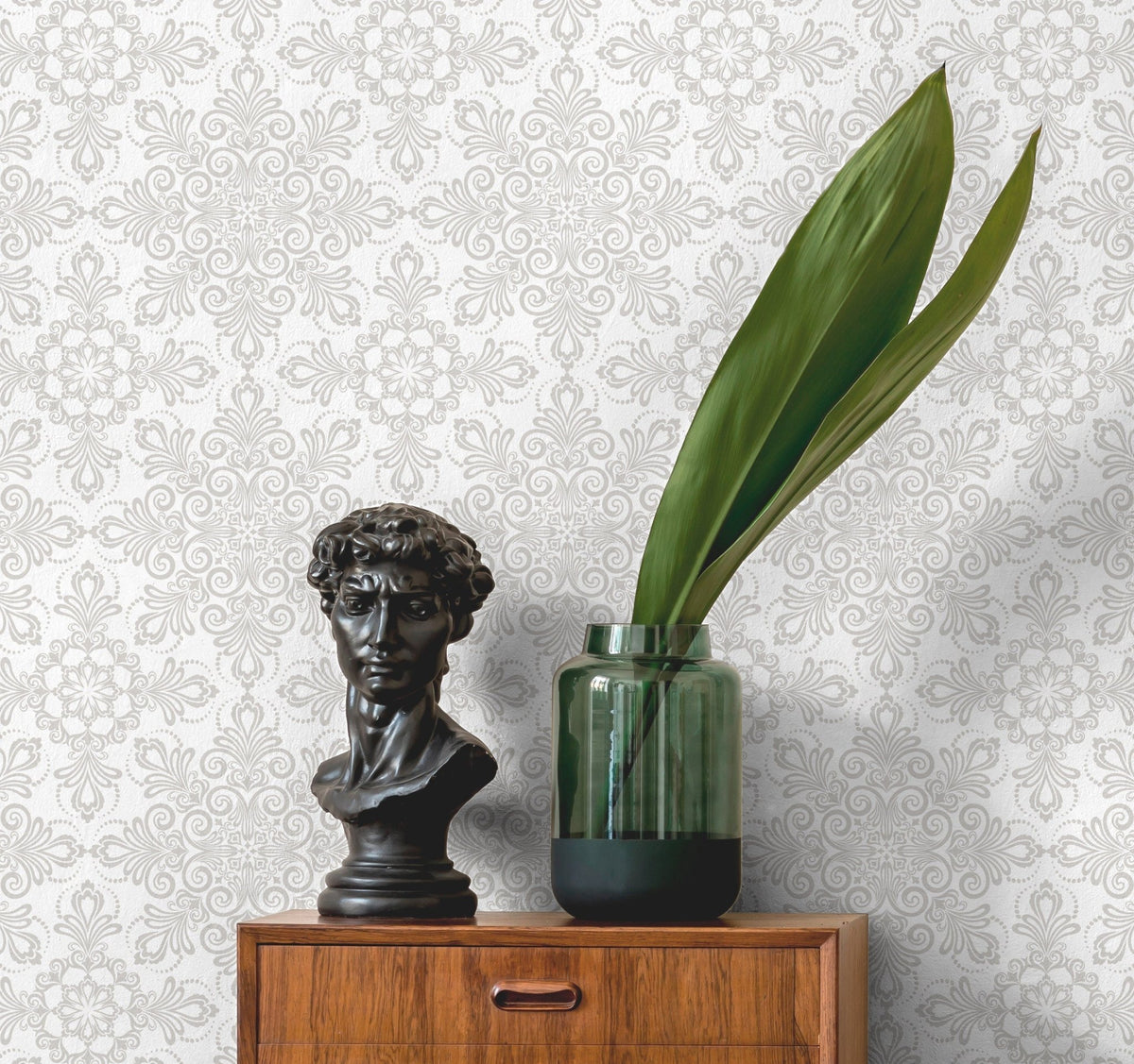 Elegant Damask Patterns Wallpaper - C342 - WallTrend