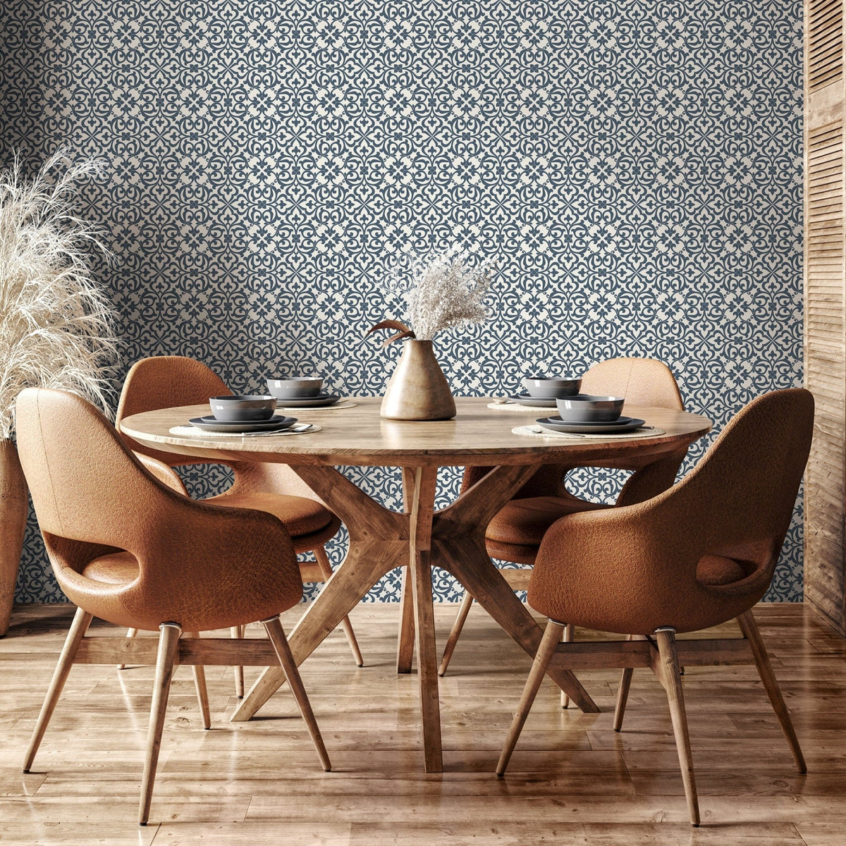 Elegant Damask Wallpaper - A611 - WallTrend