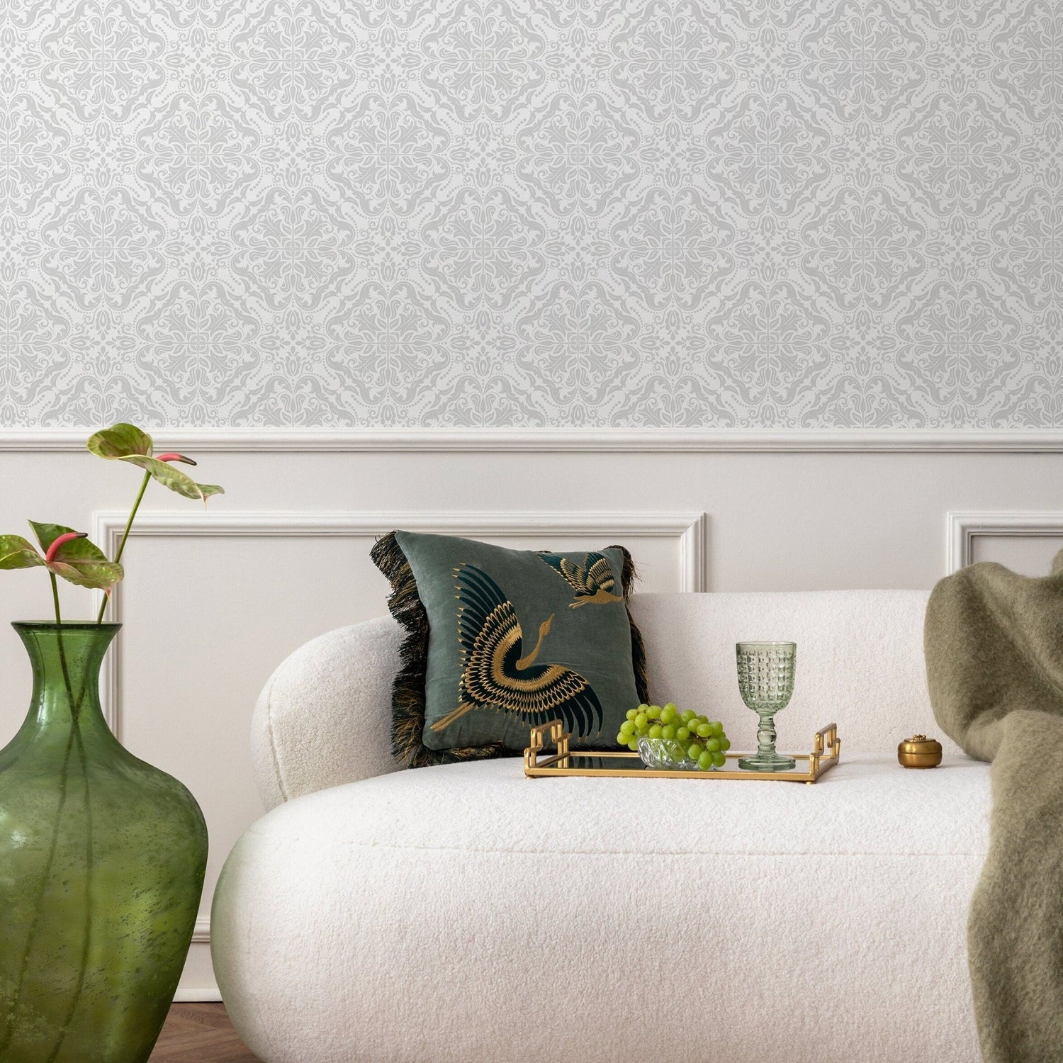 Elegant Damask Wallpaper - A900 - WallTrend