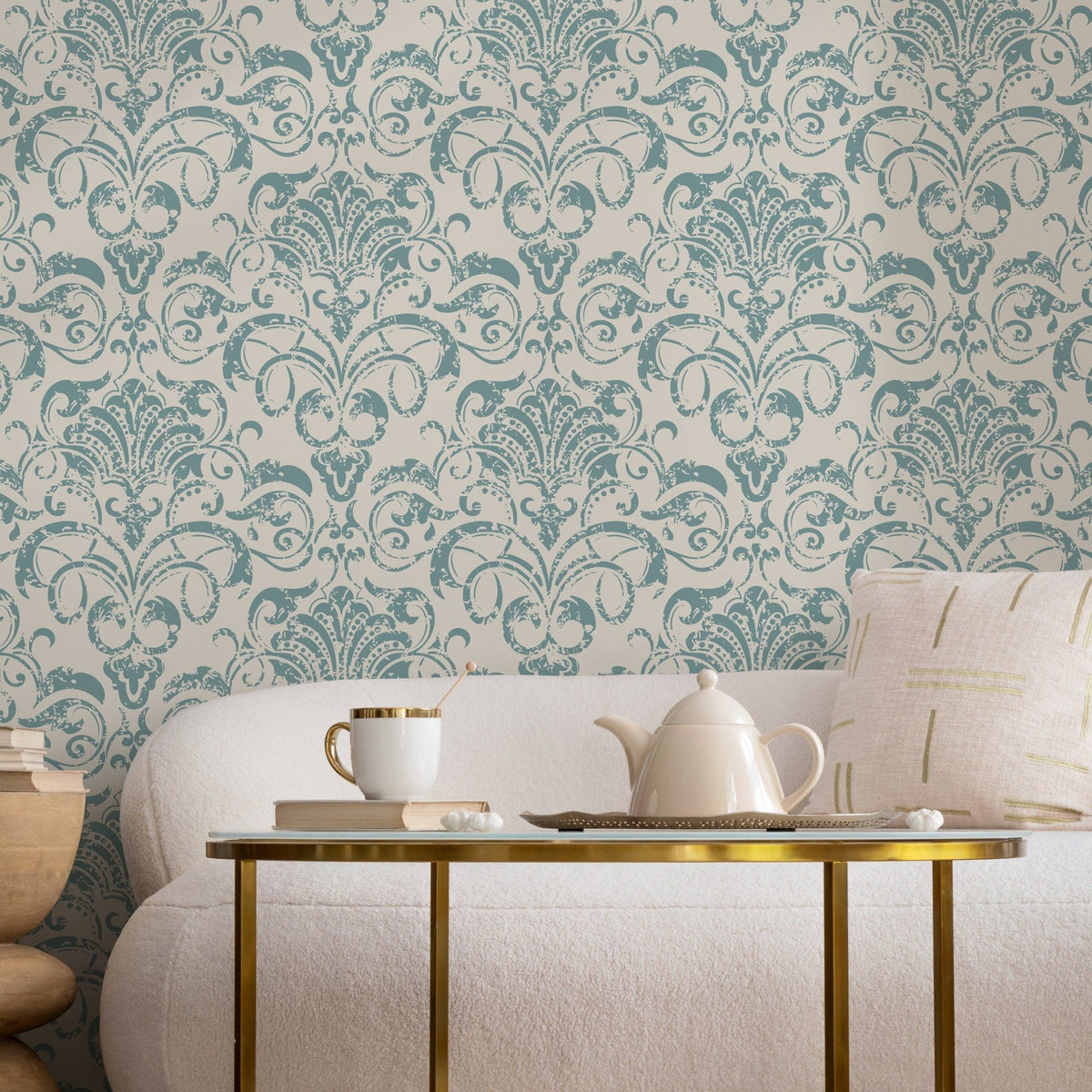 Elegant Damask Wallpaper - B236 - WallTrend