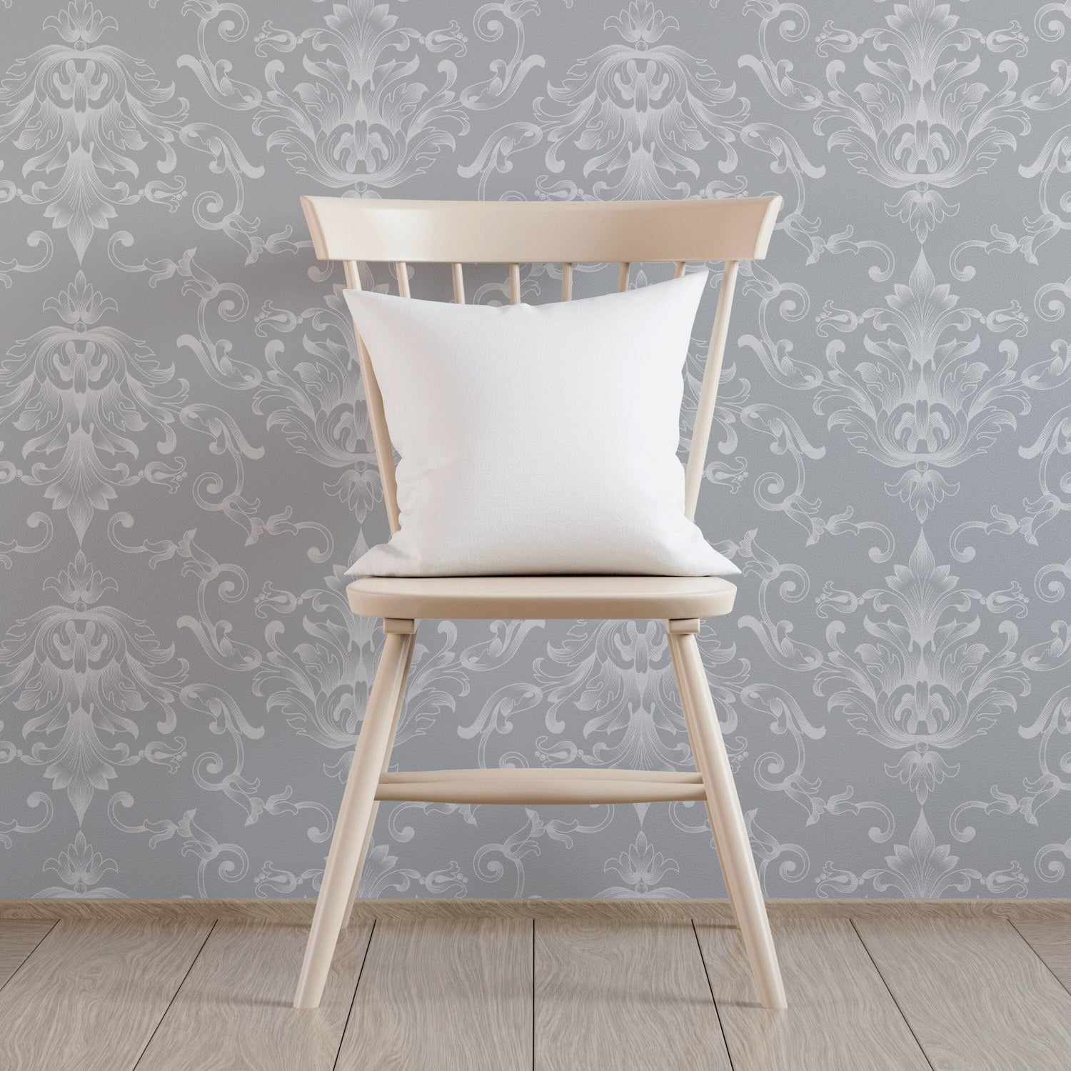 Elegant Damask Wallpaper - B619 - WallTrend