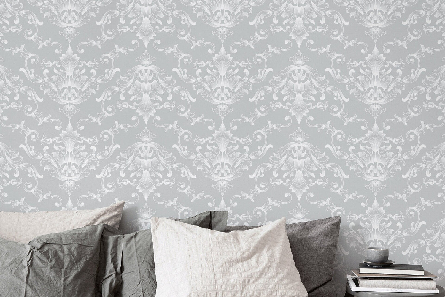 Elegant Damask Wallpaper - B619 - WallTrend