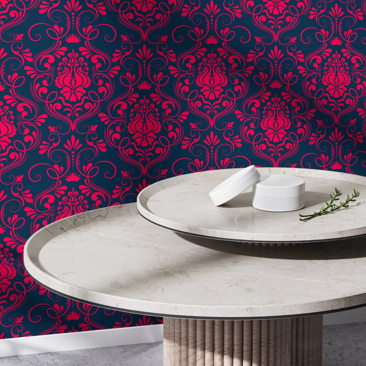 Elegant Damask Wallpaper - B685 - WallTrend