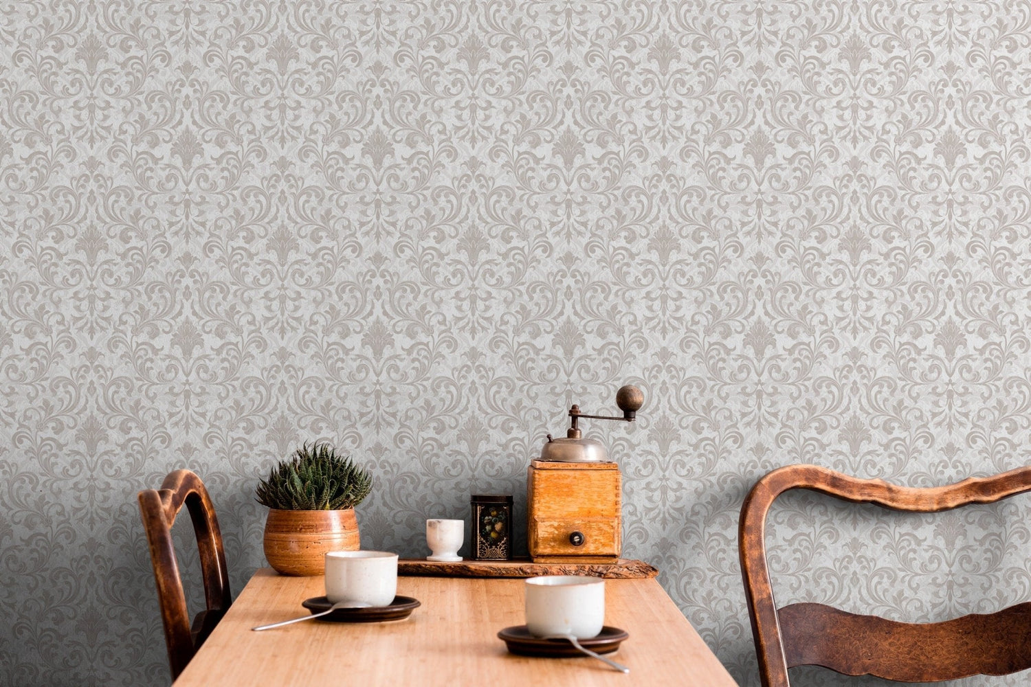 Elegant Damask Wallpaper - C186 - WallTrend