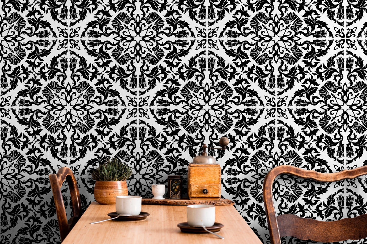 Elegant Damask Wallpaper - C226 - WallTrend