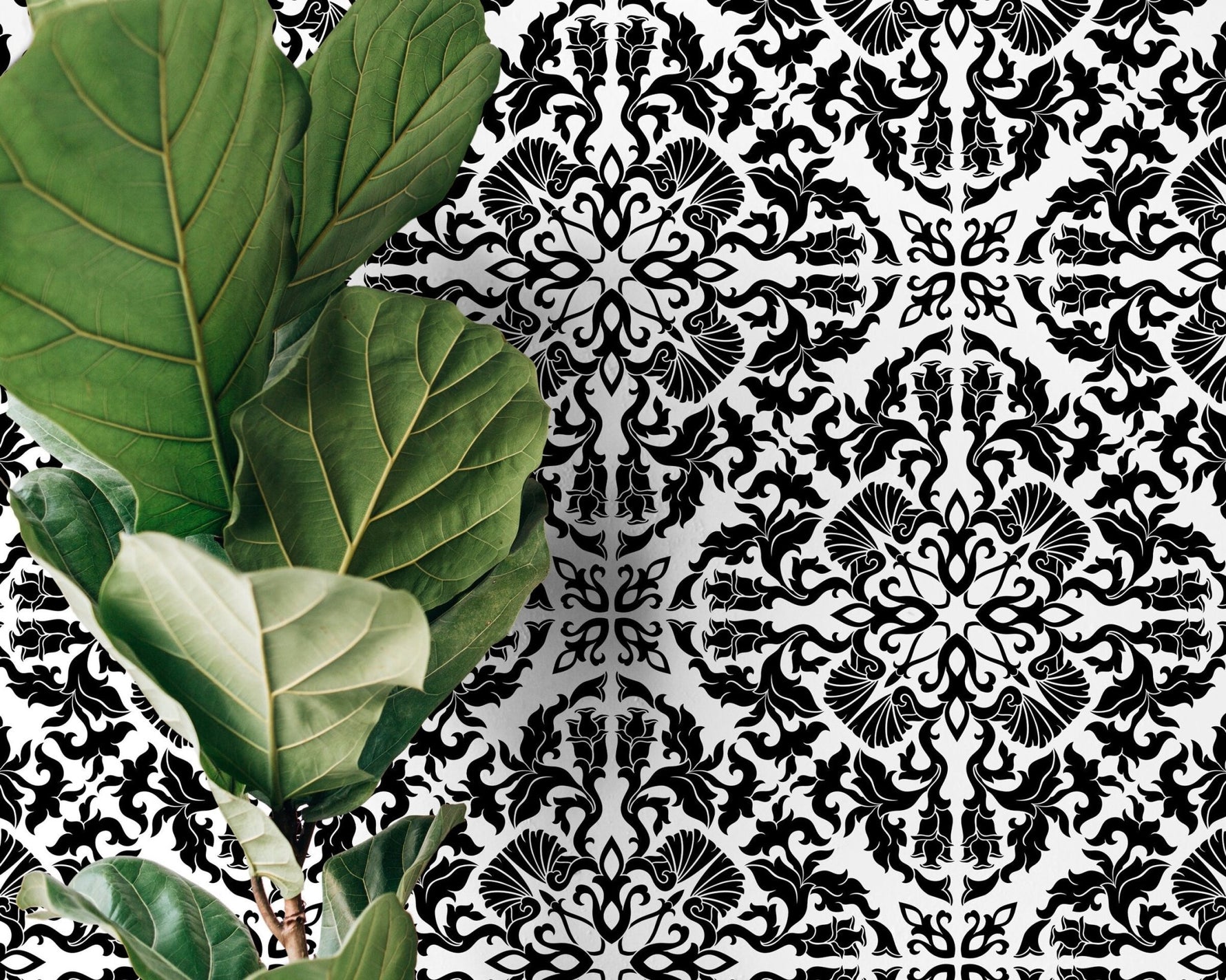 Elegant Damask Wallpaper - C226 - WallTrend