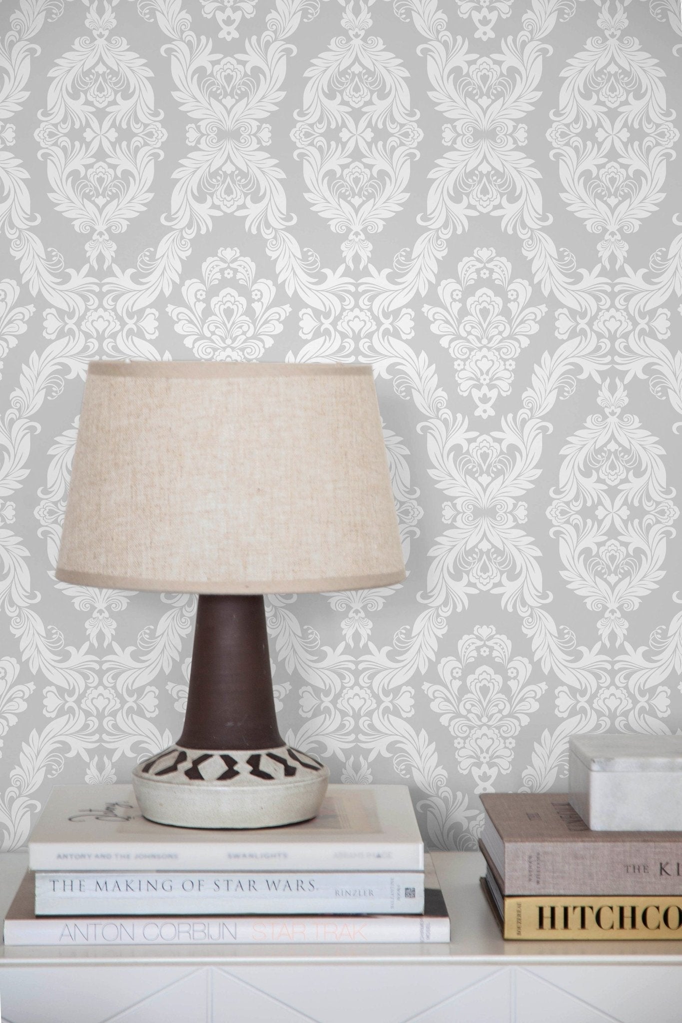 Elegant Damask Wallpaper - C338 - WallTrend